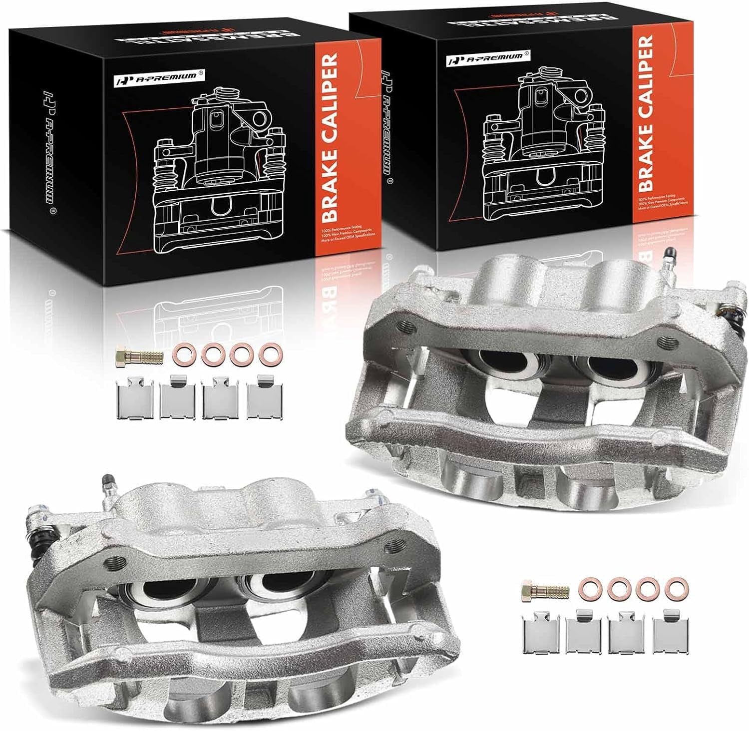 A-Premium Brake Caliper Assembly Replacement for Ford F-150 2010-2011 Expedition Lincoln Navigator 2010-2019 Front Left and Right 2-PC