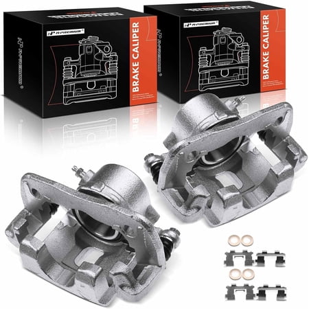 A-Premium Brake Caliper Assembly with Bracket Compatible with Chevrolet Tracker 1998 Suzuki Sidekick 1991-1998 Front Side 2-PC Set