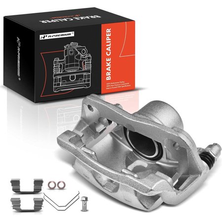 A-Premium Brake Caliper Assembly with Bracket Compatible with Honda CR-V 2002-2004 Element 2003-2011 Front Driver Side