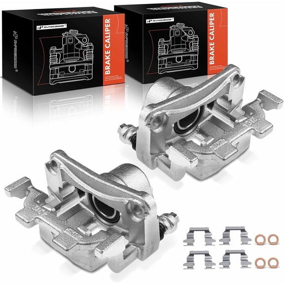 A-Premium Brake Caliper Assembly with Bracket Compatible with Infiniti G35 2007-2008 G37 2009 Rear Side 2-PC