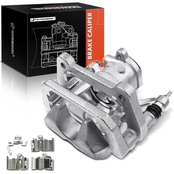 A-Premium Brake Caliper Assembly with Bracket Compatible with Jeep Cherokee 2014-2019 Chrysler 200 2015-2017 Rear Right Passenger Side