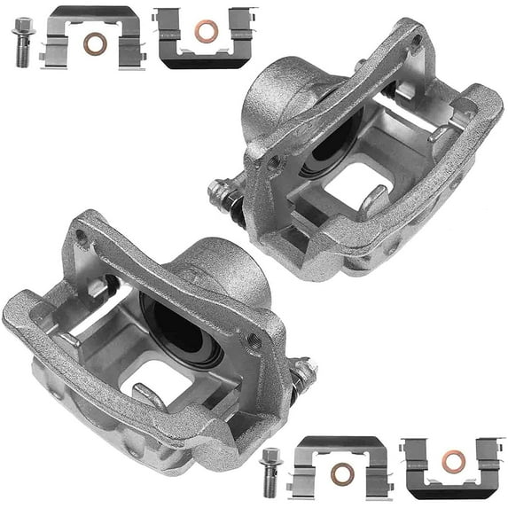 A-Premium Brake Caliper Assembly with Bracket Compatible with Kia Sorento Limited 2014 2015 Front Left and Right Side 2-PC Set