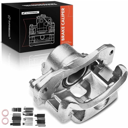 A-Premium Disc Brake Caliper Assembly with Bracket Compatible with Select Mazda Models - Protege 1999 2000 2001 2002 2003, L4 1.6L - Front Left Driver Side