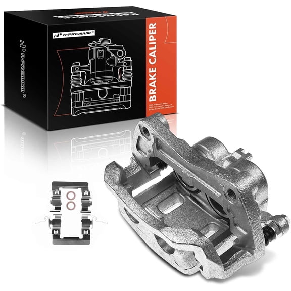 A-Premium Brake Caliper Assembly with Bracket Compatible with Nissan 370Z 2009-2019 Infiniti G25 G35 M35 M37 Q70 Front Driver Side