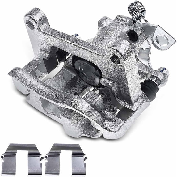 A-Premium Brake Caliper Assembly with Bracket Compatible with Volkswagen Sharan 2002-2008 EuroVan 2000-2003 Rear Passenger Side