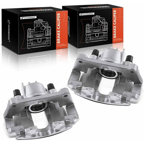 A-Premium Brake Caliper Assembly with Bracket Compatible with Volvo S60 S80 V70 1999-2007 Front Sides 2-PC