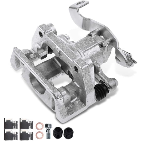 A-Premium Disc Brake Caliper Assembly with Bracket Compatible with Select Ford and Mercury Models - Taurus/Taurus X/Sable 2008-2009 3.5L, Five Hundred/Freestyle/Montego 2005-2007 3.0L - Rear Driver