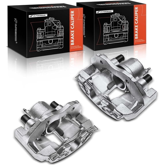 A-Premium Brake Caliper with Bracket Compatible with Ford Focus 2004-2007 Front Left and Right Side 2-Pc Set