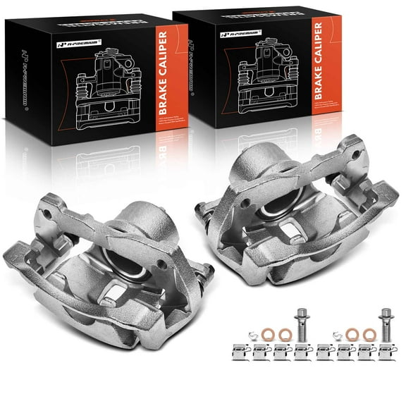A-Premium Brake Caliper with Bracket Compatible with Toyota Matrix 2009-2013 Corolla 2009-2019 Scion xD 2008-2014 Front Side 2-PC Set