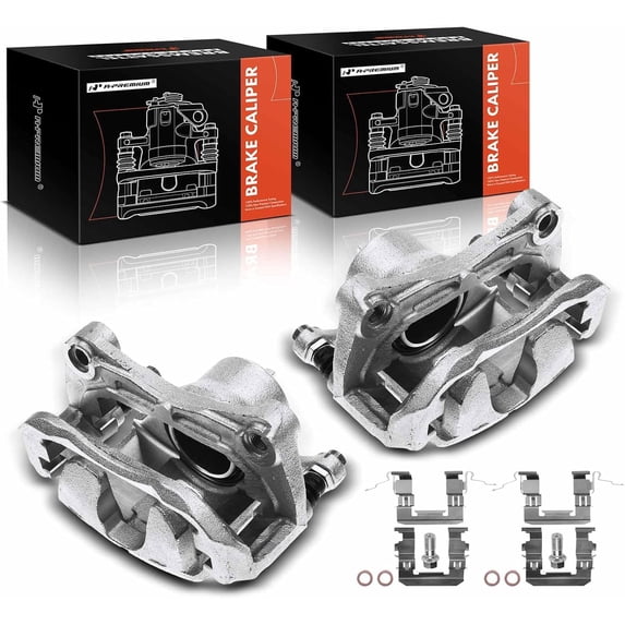 A-Premium Brake Calipers with Bracket Compatible with Nissan Altima Sentra 2007-2010 Front Side Set of 2