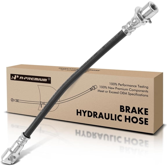 A-Premium Brake Hydraulic Hose Compatible with Select Chevy, GMC, Isuzu and Oldsmobile Models - Blazer/Jimmy 1998-2005, S10 1998-2004, Sonoma 1998-2003, Hombre 1998-2000, Bravada 1997-2001