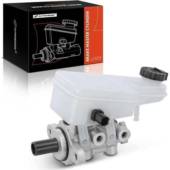 A-Premium Brake Master Cylinder with Reservoir and Cap Compatible with Chrysler and Dodge Vehicles - 200 2011-2014, Sebring 2007-2008, Avenger 2008-2014 - Replaces M630649, 68004718AA, 68004718AB