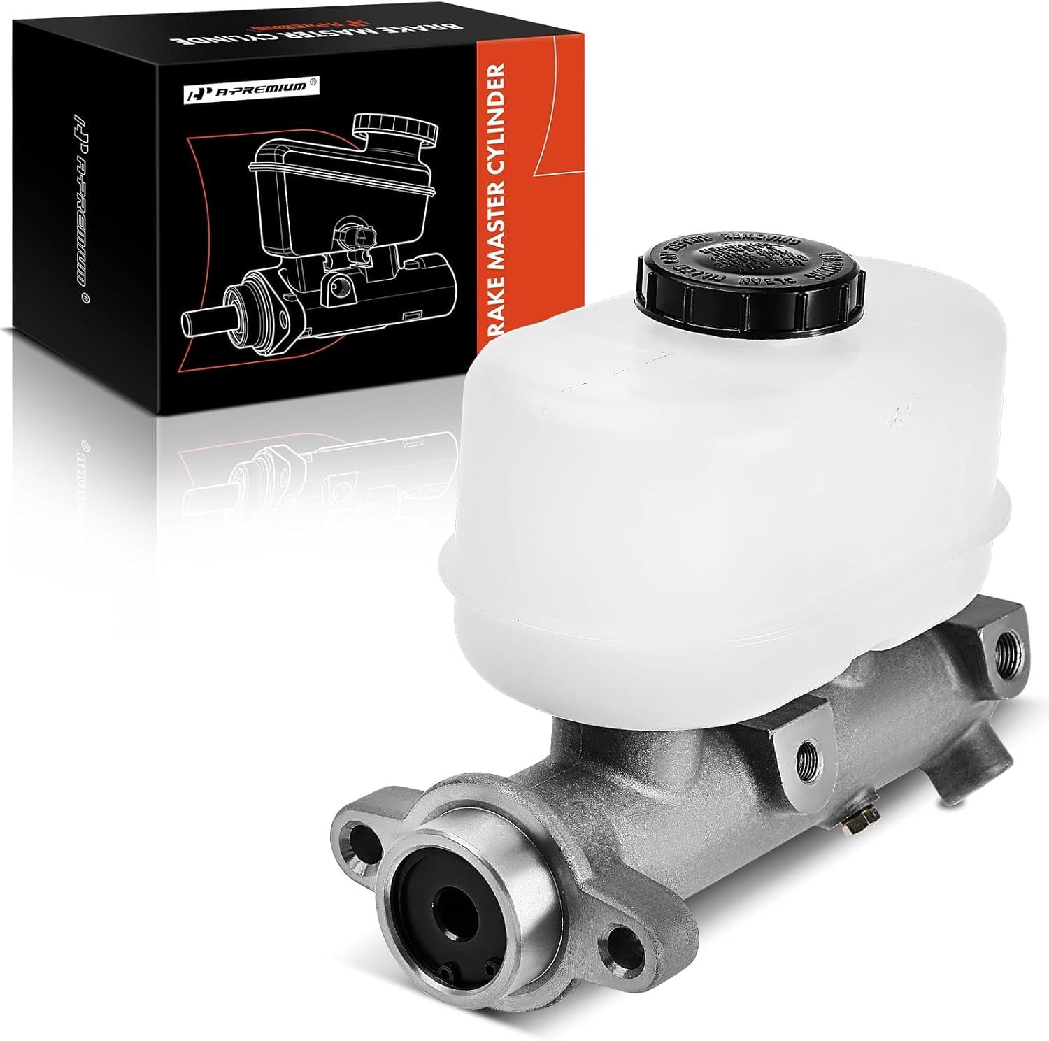 A-Premium Brake Master Cylinder with Reservoir and Cap Compatible with Ford Vehicles - For F-250 F-350 F-450 F-550 Super Duty, F53, E-550 Econoline Super Duty - Replaces M630227, 132885