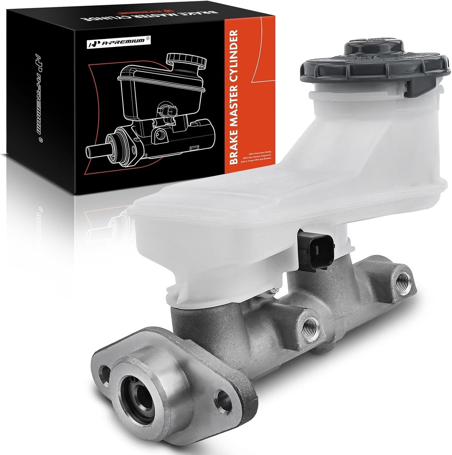 A-Premium Brake Master Cylinder with Reservoir and Cap Compatible with Honda Vehicles - Civic 2001 2002 2003 2004 2005 - Replace OE# 46100S5DA01, 46100S5DL01