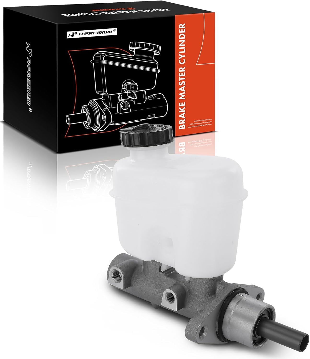 A-Premium Brake Master Cylinder with Reservoir and Cap Compatible with Jeep Vehicles - For Grand Cherokee 1999 2000 2001 2002 2003 2004 - Replaces 5011260AA, 5011260AB