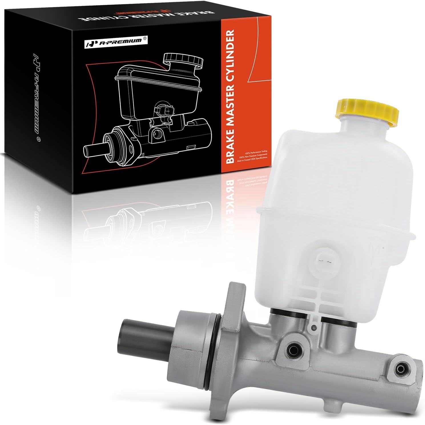 A-Premium Brake Master Cylinder with Reservoir and Cap Compatible with Ram and Dodge Vehicles - 1500 2011-2018, 1500 Classic 2019, Ram 1500 2007-2010 - Replaces# 68000908AA, 68000910AA