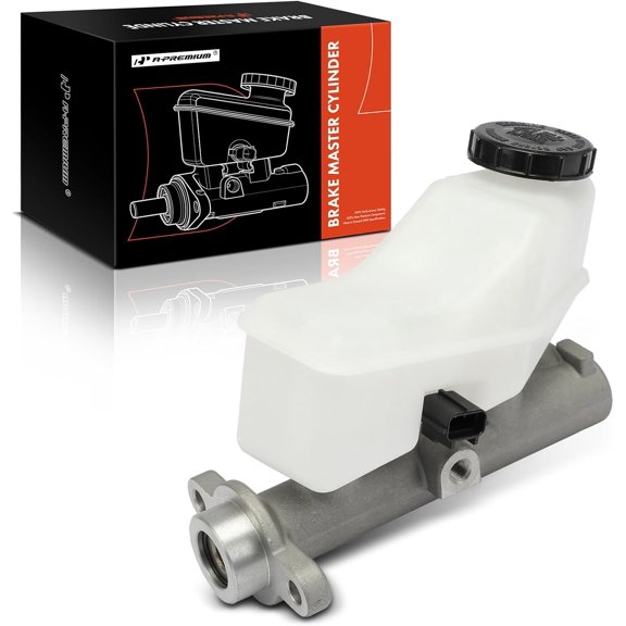 A-Premium Brake Master Cylinder with Reservoir and Sensor Compatible with Ford and Mercury Vehicles- Taurus 2004-2007, Sable 2004-2005 - Replace# 13-3048, 4F1Z2140AA