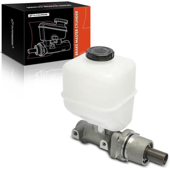 A-Premium Brake Master Cylinder with Reservoir and Sensor Compatible with Ford Vehicles - F-250/F-350/F-450/F-550 Super Duty, 2005 2006 - With Vacuum Brake System; With Brake Control Valve