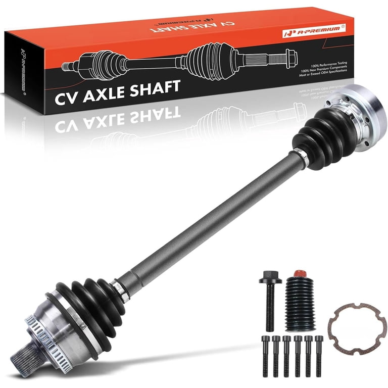 A-Premium CV Axle Shaft Assembly For 1996-2001 Audi A4 Quattro (1.8L, 2.8L Manual) | Front Left Driver Side Replacement