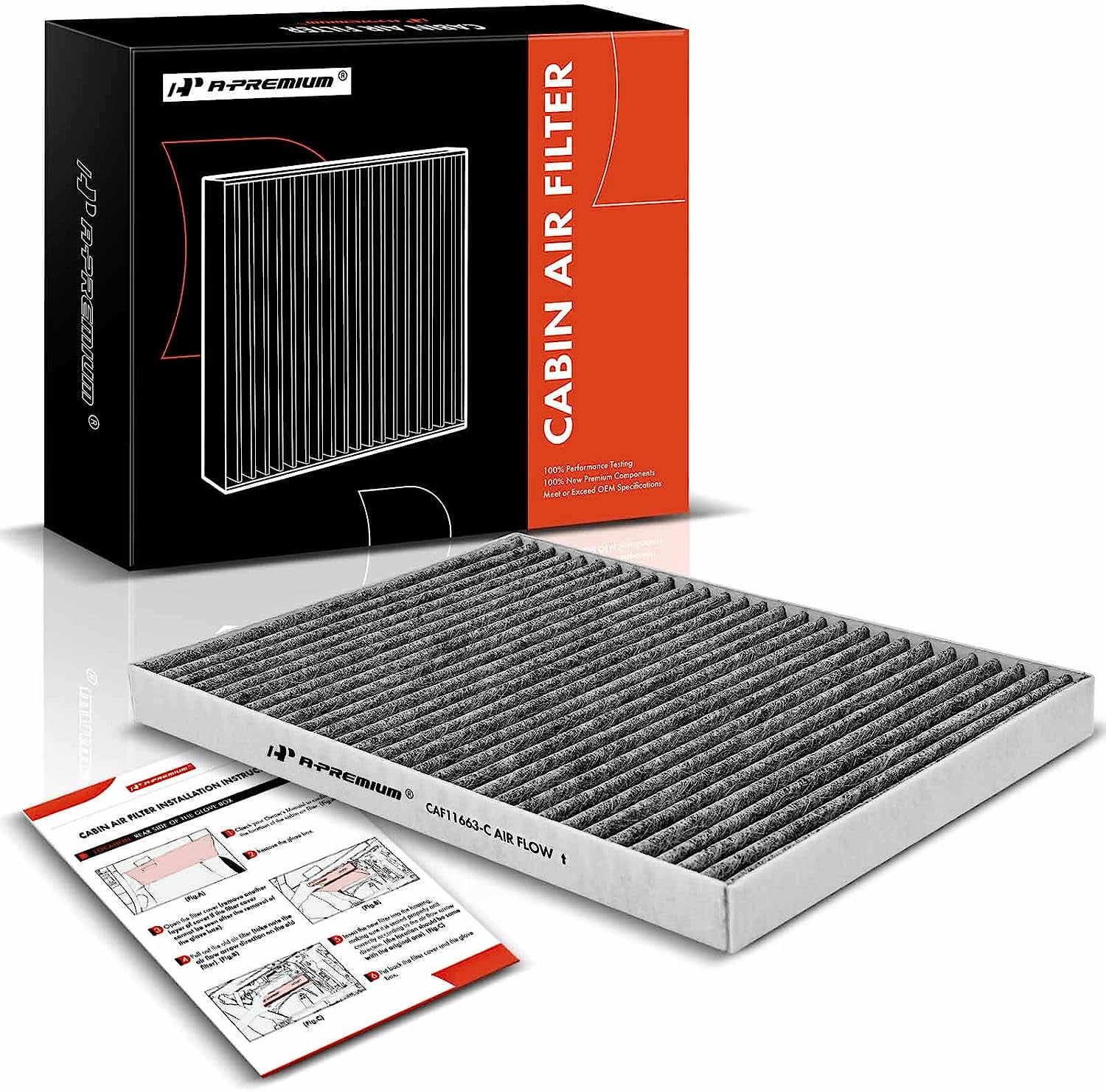 APremium Cabin Air Filter with Activated Carbon Compatible with Buick