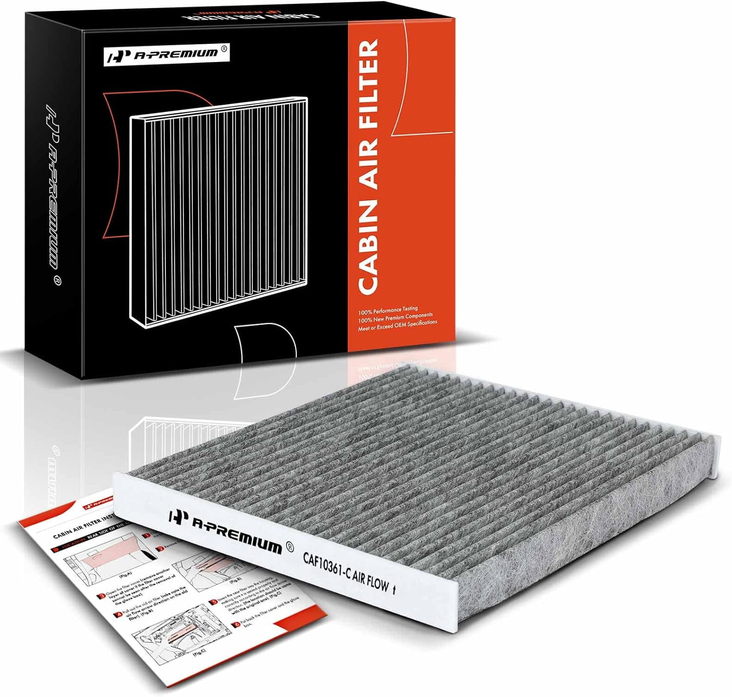 APremium Cabin Air Filter with Activated Carbon Compatible with