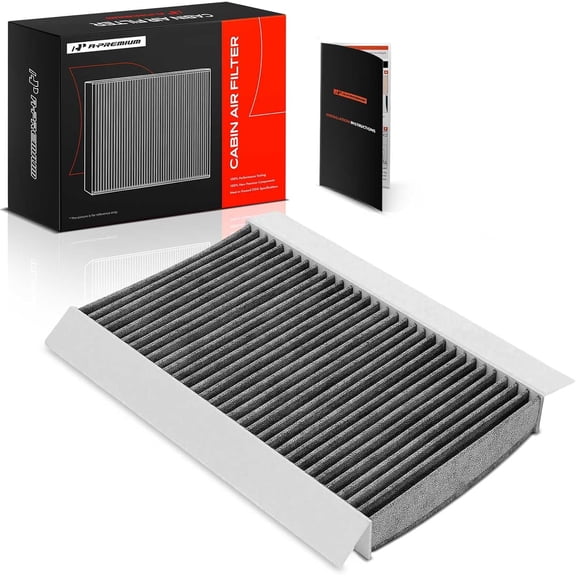 A-Premium Cabin Air Filter with Activated Carbon Compatible with Land Rover LR3 2005-2009, LR4 2010-2016, Range Rover Sport 2006-2013, Replace# JKR500020