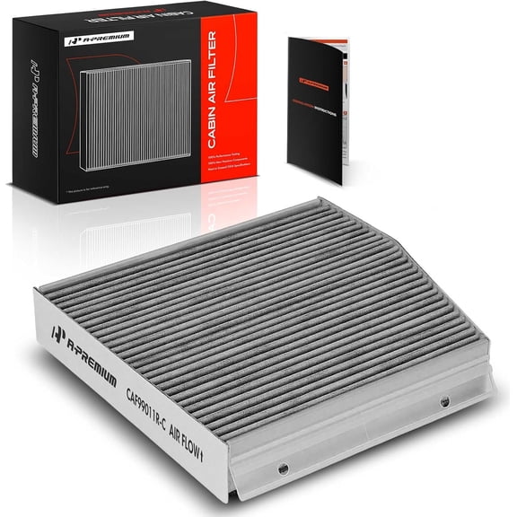 A-Premium Cabin Air Filter with Activated Carbon | Compatible with Mercedes-Benz B250, B250e, CLA250,CLA35 AMG, CLA45 AMG, GLA250, GLA35 GLA45 AMG & Infiniti QX30, Irregular