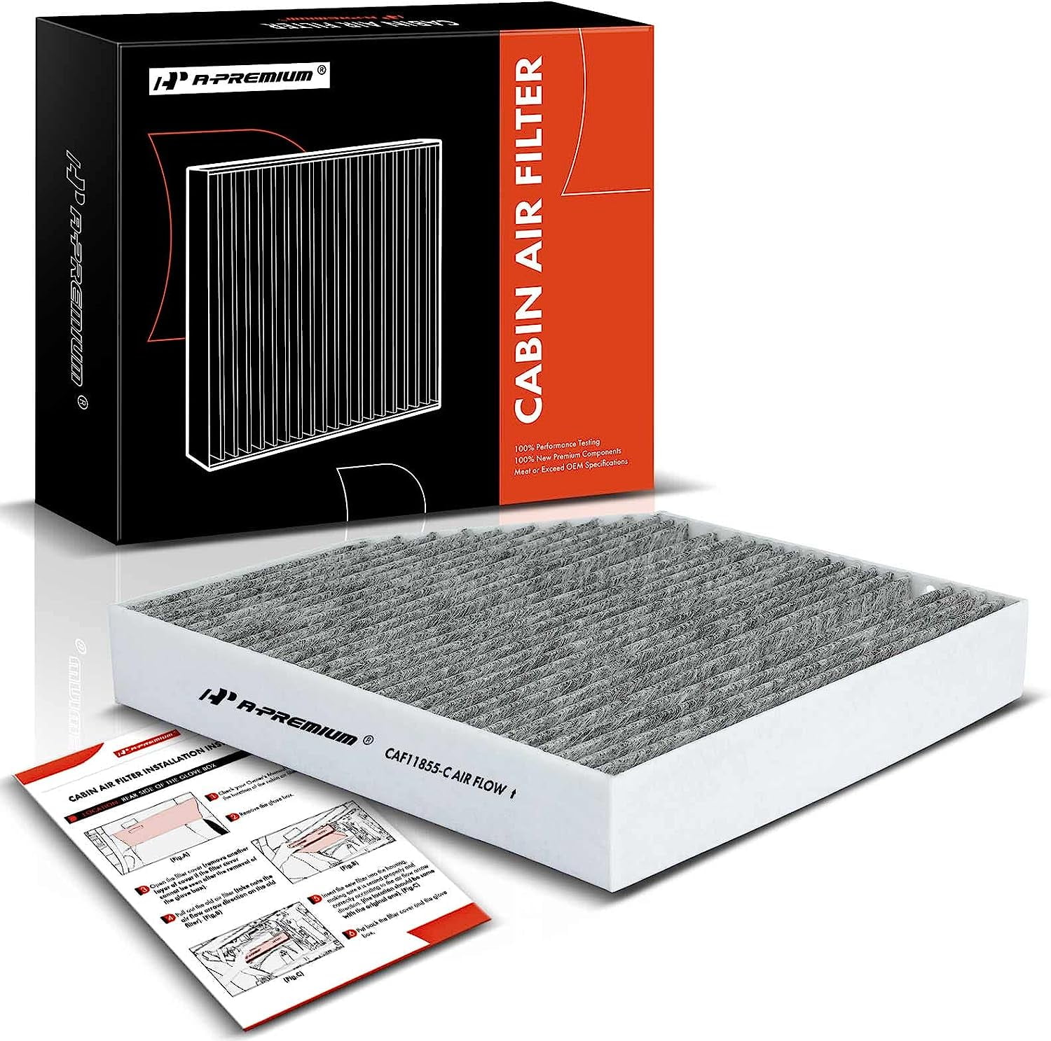 APremium Cabin Air Filter with Activated Carbon Compatible with