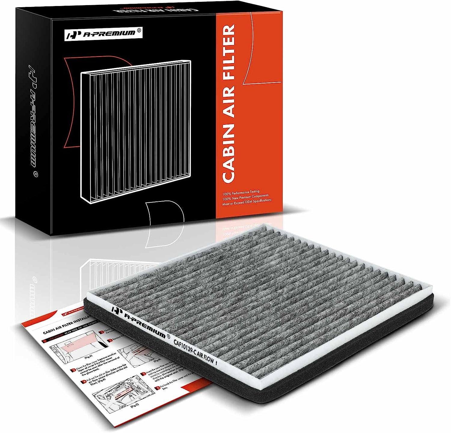 APremium Cabin Air Filter with Activated Carbon Compatible with Toyota