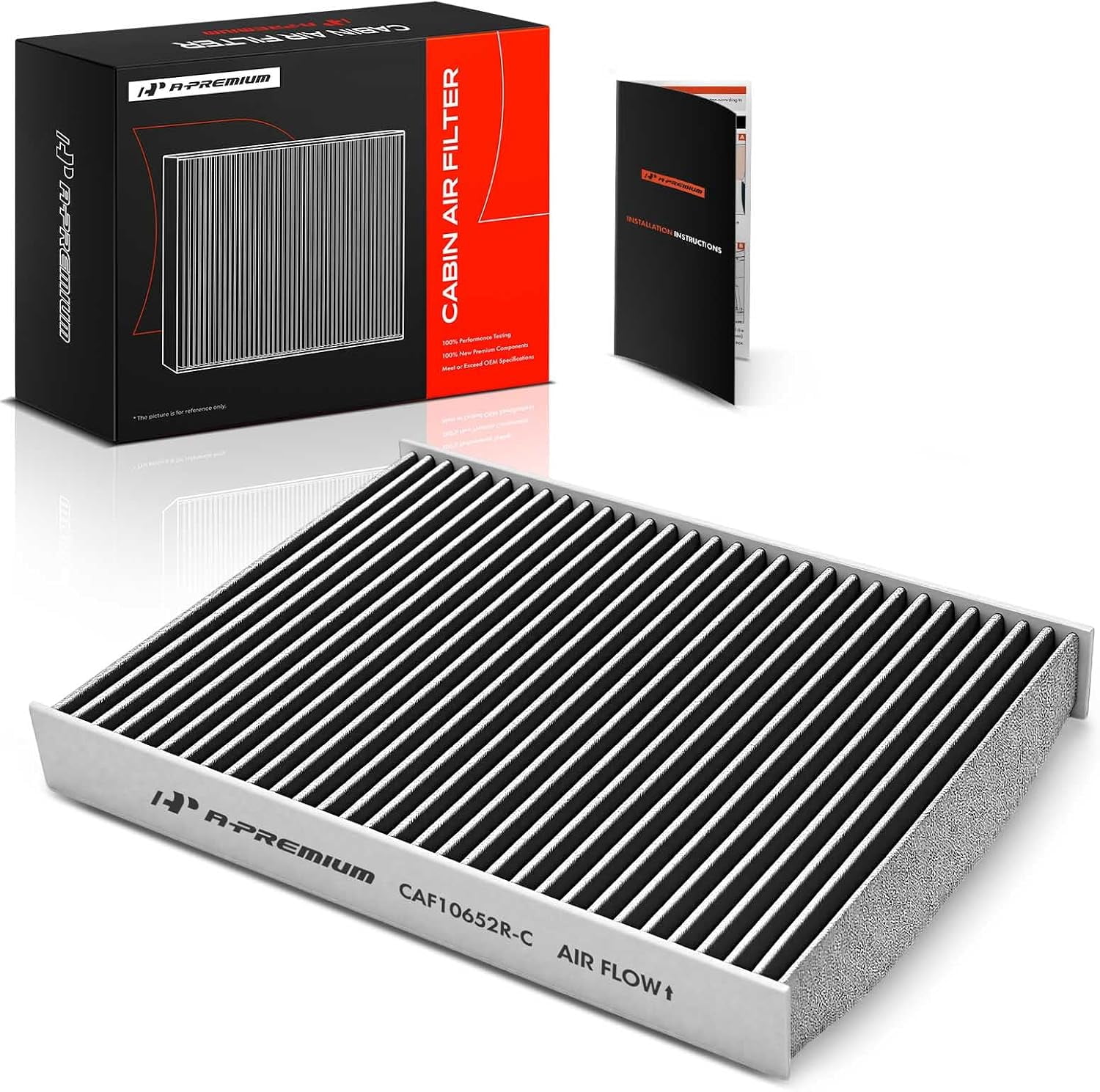 A-Premium Cabin Air Filter with Activated Carbon Compatible with Toyota Tacoma 2024-2025,Tundra 2022-2025, Sequoia 2023-2025 & Lexus GX550 2024-2025, LS500 2018-2024, LS500h 2018-2024, LX600, TX550h+
