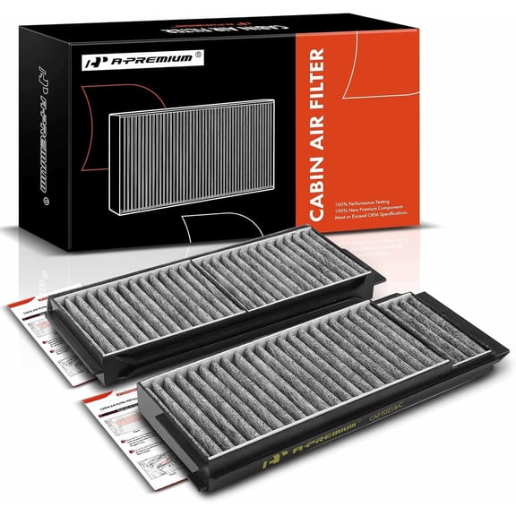 A-Premium Cabin Air Filter w/Activated Carbon Compatible with Mazda 3 2004-2009, 5 2006-2010 2012-2017, 3 Sport 2009-2009
