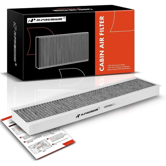 A-Premium Cabin Air Filter w/Activated Carbon Compatible with Mini Cooper 2002-2008, Replace# 64311496711