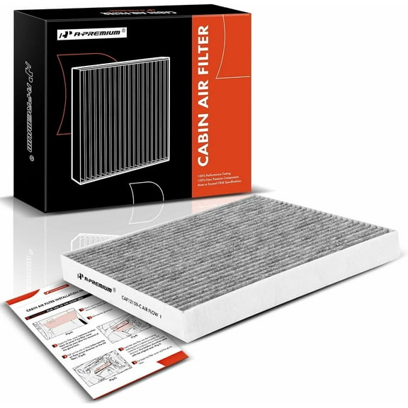 A-Premium Cabin Air Filter with Activated Carbon Compatible with Hyundai Sonata 2016-2019 & Kia Optima 2016-2020 Replace# 97133C1010, PC99206CP