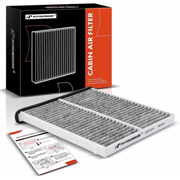 A-Premium Cabin Air Filter with Activated Carbon Compatible with Mazda Vehicles - 3 2014-2018, 6 2014-2021, CX-5 2013-2022