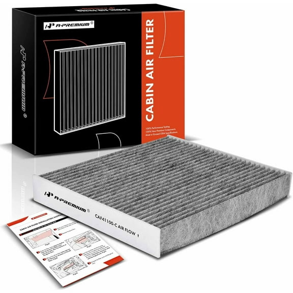 A-Premium Cabin Air Filter with Activated Carbon Compatible with Porsche Panamera 2010-2019, Porsche Boxster 2012, Replace# 97057362300