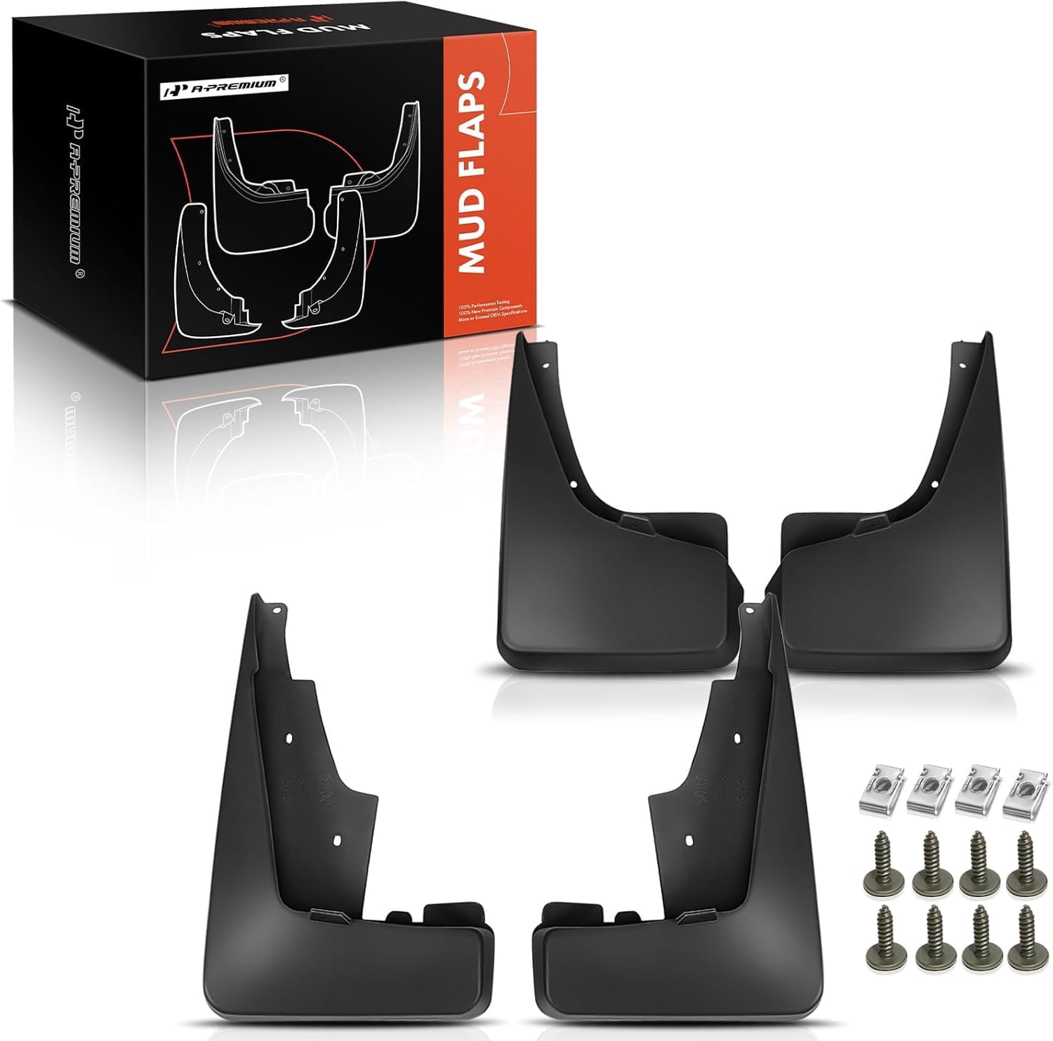 A-Premium Car Splash Guards Mud Flaps Molded Mudflaps Replacement for Jeep Patriot MK Series 2011-2016 Sport Utility Front and Rear 4-PC Set