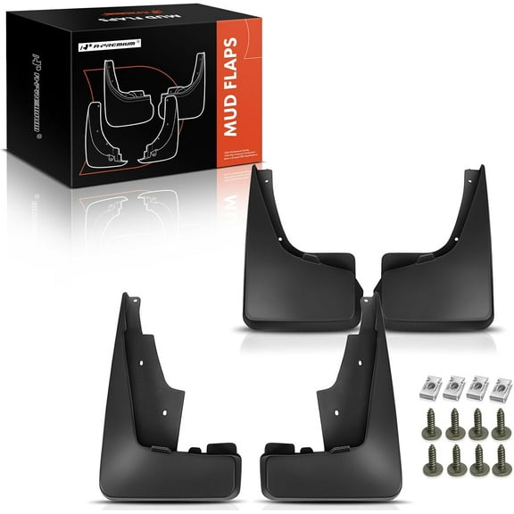 A-Premium Car Splash Guards Mud Flaps Molded Mudflaps Replacement for Jeep Patriot MK Series 2011-2016 Sport Utility Front and Rear 4-PC Set