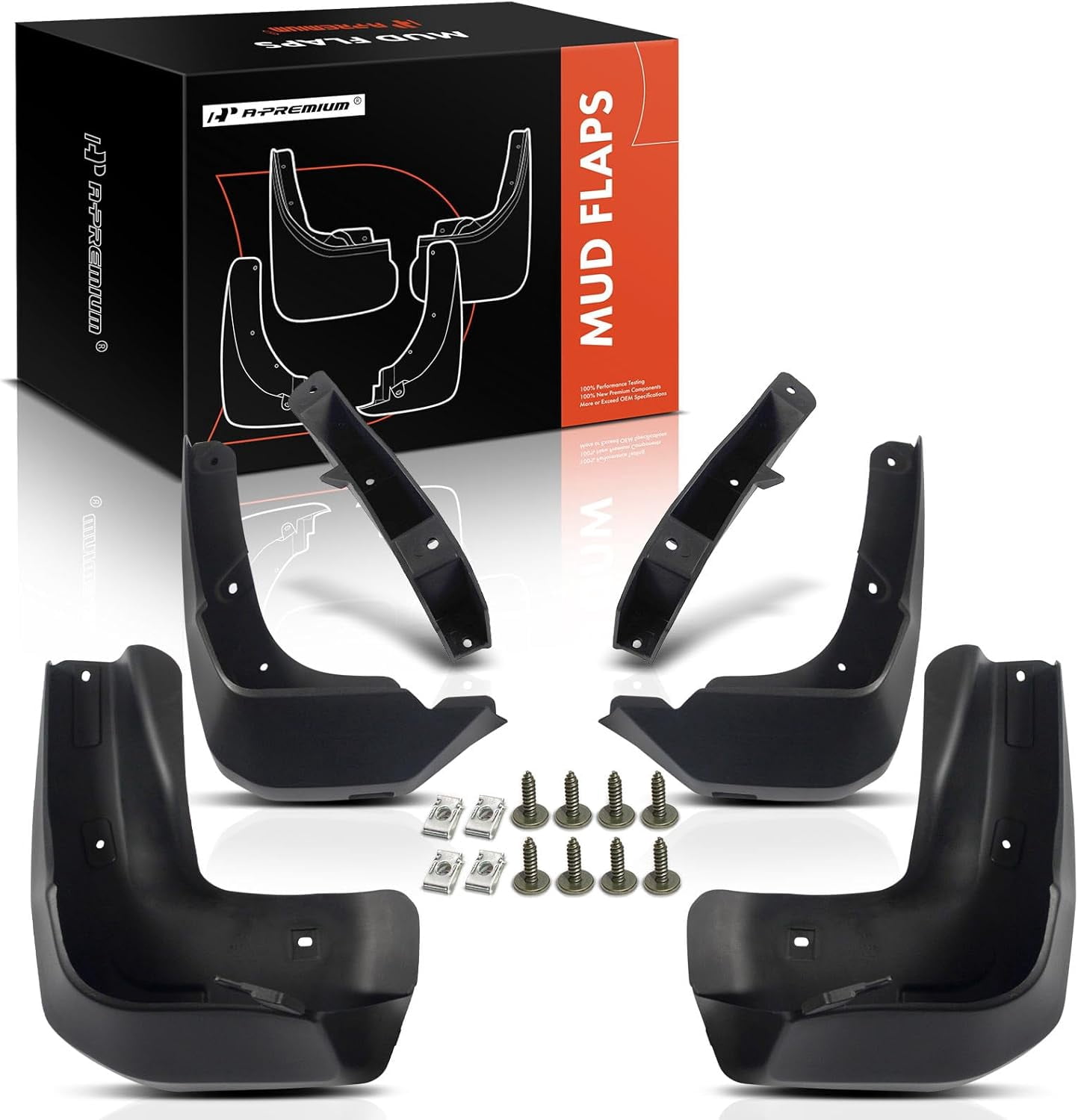A-Premium Car Splash Guards Mud Flaps Mudflaps Replacement for Acura MDX 2014 2015 2016 Front and Rear 4-PC Set