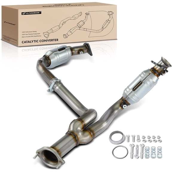 A-Premium Catalytic Converter Kit Direct-Fit Compatible with Chevrolet Silverado 1500, Silverado 1500 Classic, Avalanche & GMC Sierra 1500, Sierra 1500 Classic, 4.3L 4.8L 5.3L, E.P.A. Compliant