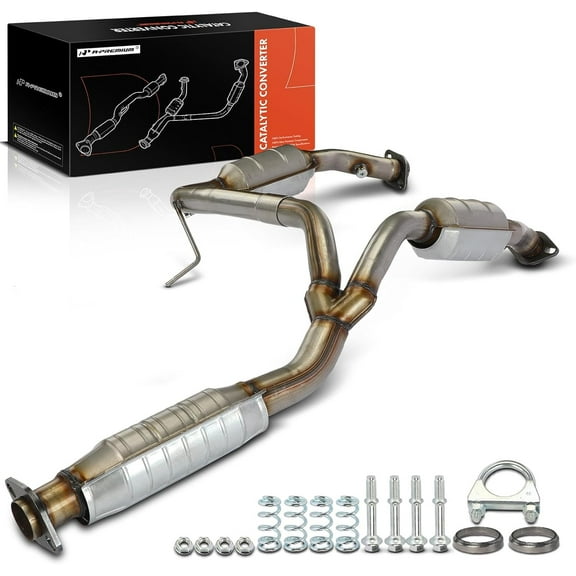 A-Premium Catalytic Converter Kit Direct-Fit Compatible with Ford Explorer 2002-2005 & Mercury Mountaineer 2002-2005, 4.0L, EPA Compliant