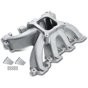 A-Premium Cathedral Port Single Plane Intake Manifold Compatible with Chevy small block GM LS1 LS2 4.8L 5.3L 6.0L