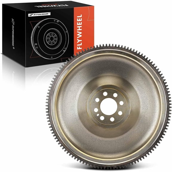 A-Premium Clutch Flywheel Compatible with Infiniti G35 2007-2008, G37 2008-2013, Q60 2014-2015 & Nissan 370Z 2009-2020, 350Z 2007-2009, 3.5L 3.7L, 8 Bolt Holes, 124 Teeth, Manual Transmission