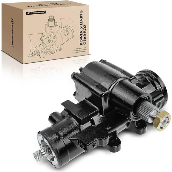 A-Premium Complete Power Steering Gear Box Gearbox Assembly Compatible with Chevrolet Camaro, El Camino, Malibu, Monte Carlo 77-79 & GMC Sprint 1977, Caballero 1978-1979 & Pontiac Firebird 77-79