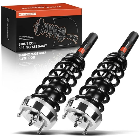 A-Premium Complete Struts Coil Springs Assembly Compatible with BMW X5 2007-2013 X6 2008-2014 Front Driver and Passenger Side 2-PC Set