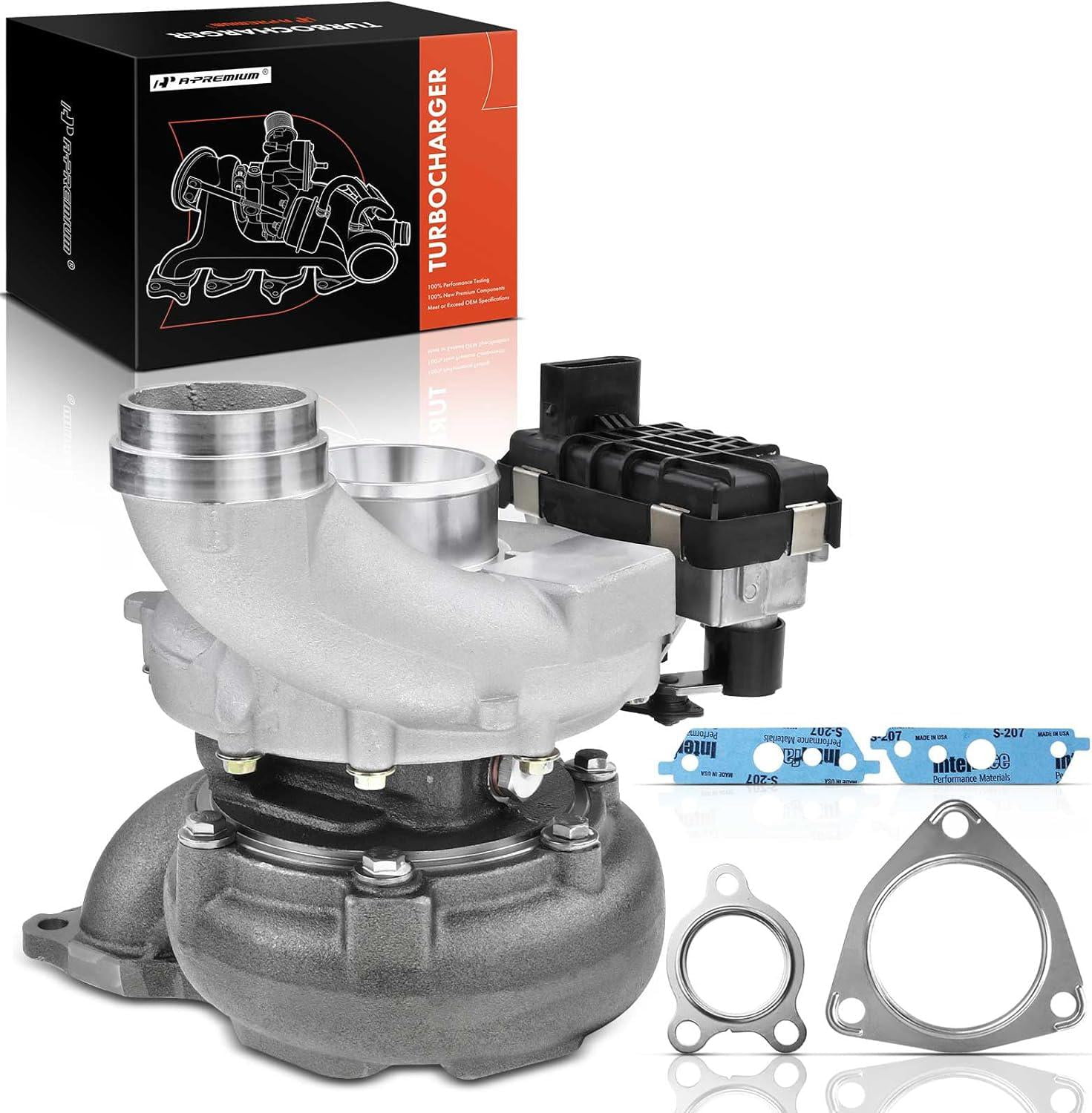 A-Premium Complete Turbo Turbocharger Kit with Gasket Compatible with Chrysler 300C CRD & Dodge Sprinter & Jeep Grand Cherokee (WH) & Mercedes Benz C320/E280/CLS320/R280/ML280 CDI 3.0L, 7576080001