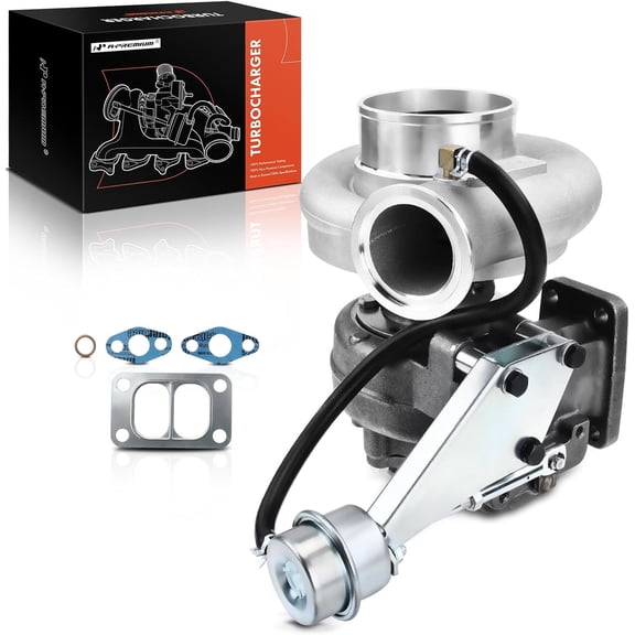 A-Premium Complete Turbo Turbocharger Kit, with Gasket, Compatible with Dodge Ram 2500 3500, 1996 1997 1998, 5.9L Automatic Transimission, Replace# 3539369, 3802992