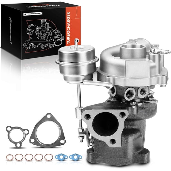A-Premium Complete Turbo Turbocharger Kit, with Wastegate Actuator & Gasket, Compatible with Audi A4 1997-2004, A4 Quattro 1998-2004 & Volkswagen Passat 1998-2003, 1.8L GAS, Replace# 5304-970-0015