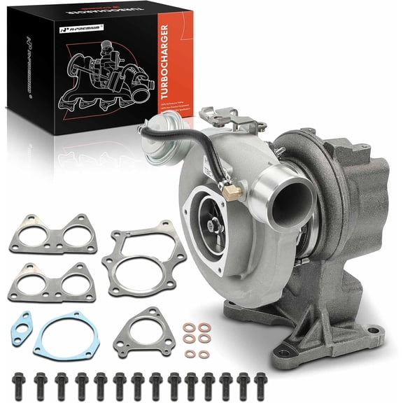 A-Premium Complete Turbo Turbocharger Kit, with Wastegate Actuator & Gasket, Compatible with Chevy Silverado 2500 HD, Silverado 3500 & GMC Sierra 2500 HD, Sierra 3500, 01-04, 6.5L, Replace# 12530339