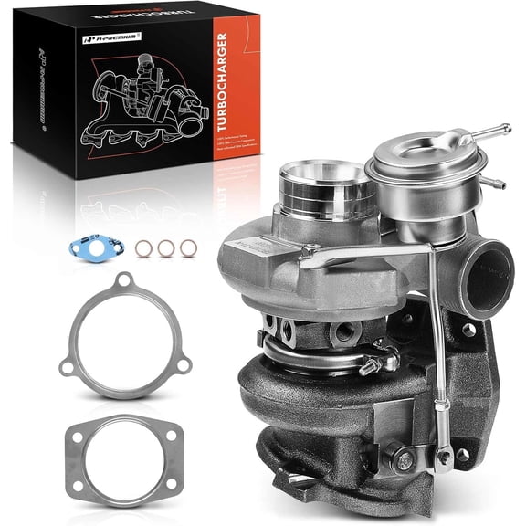 A-Premium Complete Turbo Turbocharger Kit, with Wastegate Actuator & Gasket, Compatible with Volvo C70 2000-2004, S60 2001-2003, S70 2000, V70 2000-2003, 2.4L, Replace# 49189-05200, 9454562