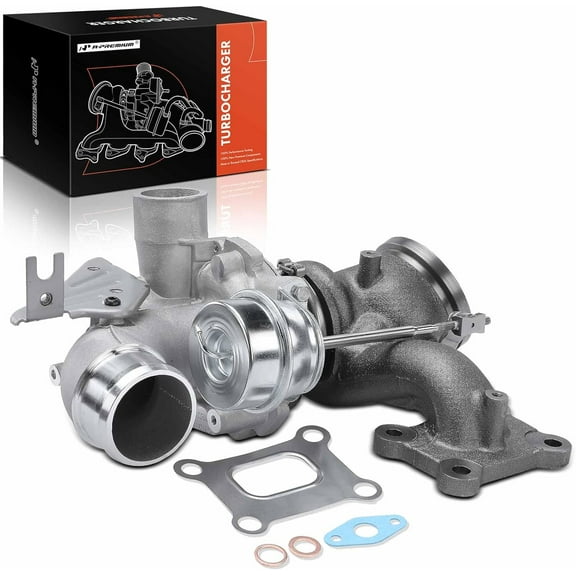 A-Premium Complete Turbocharger Turbo Kit with Gasket Compatible with Ford Explorer 2013-2015, Edge 2013-2014, 2.0L, K03, Replace# 5303-970-0600, CB5Z-6K682-D